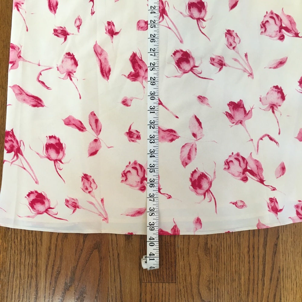 Princess Polly Mangoes Floral Print Cream Pink Maxi Long Skirt - Picture 12 of 12